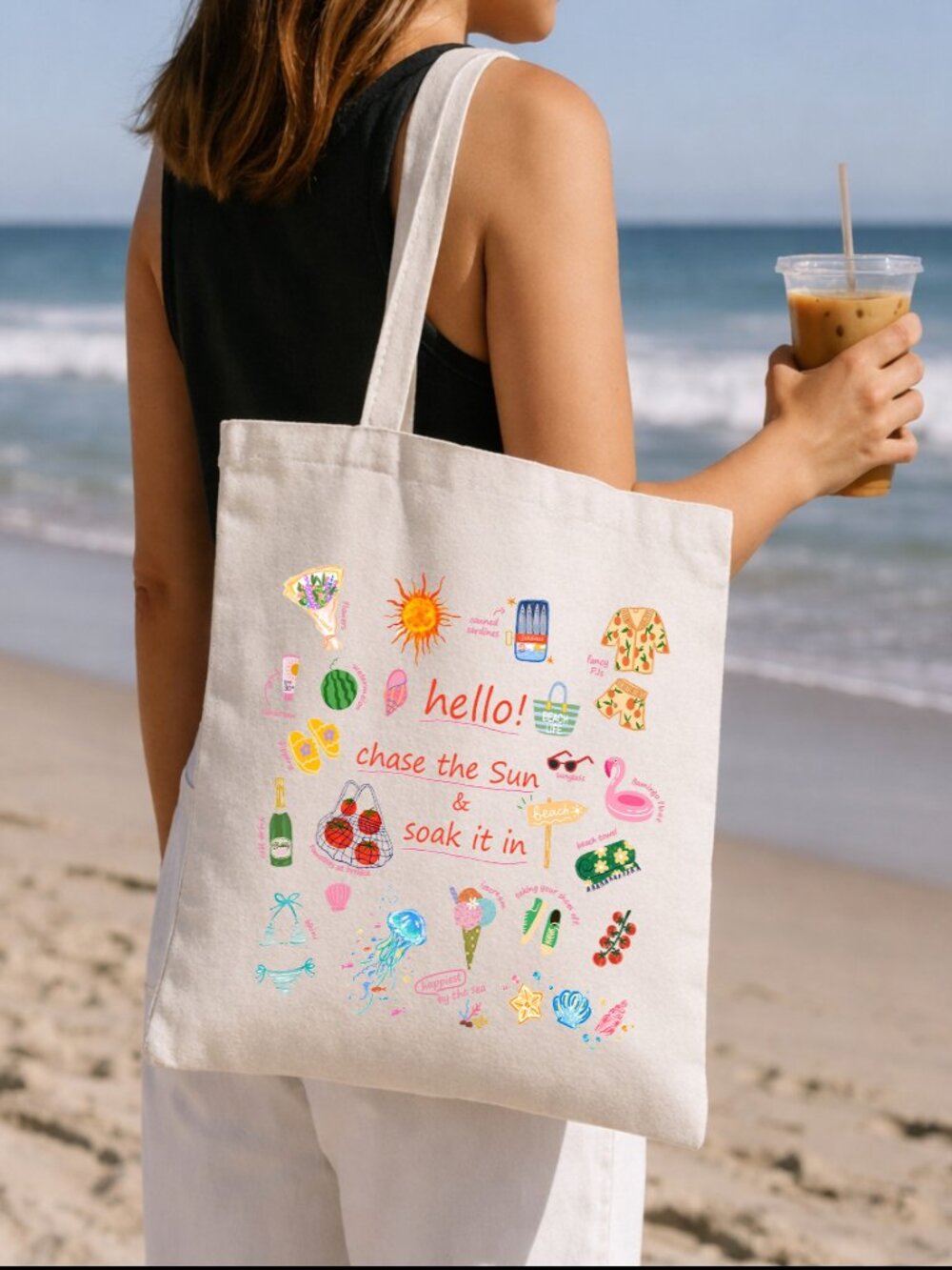 Chase The Sun And Soak It In Summer Tote Bag